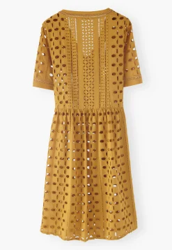 A-Line Broderie Dress*Wrap London Discount