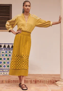 Broderie A-Line Skirt*Wrap London Shop
