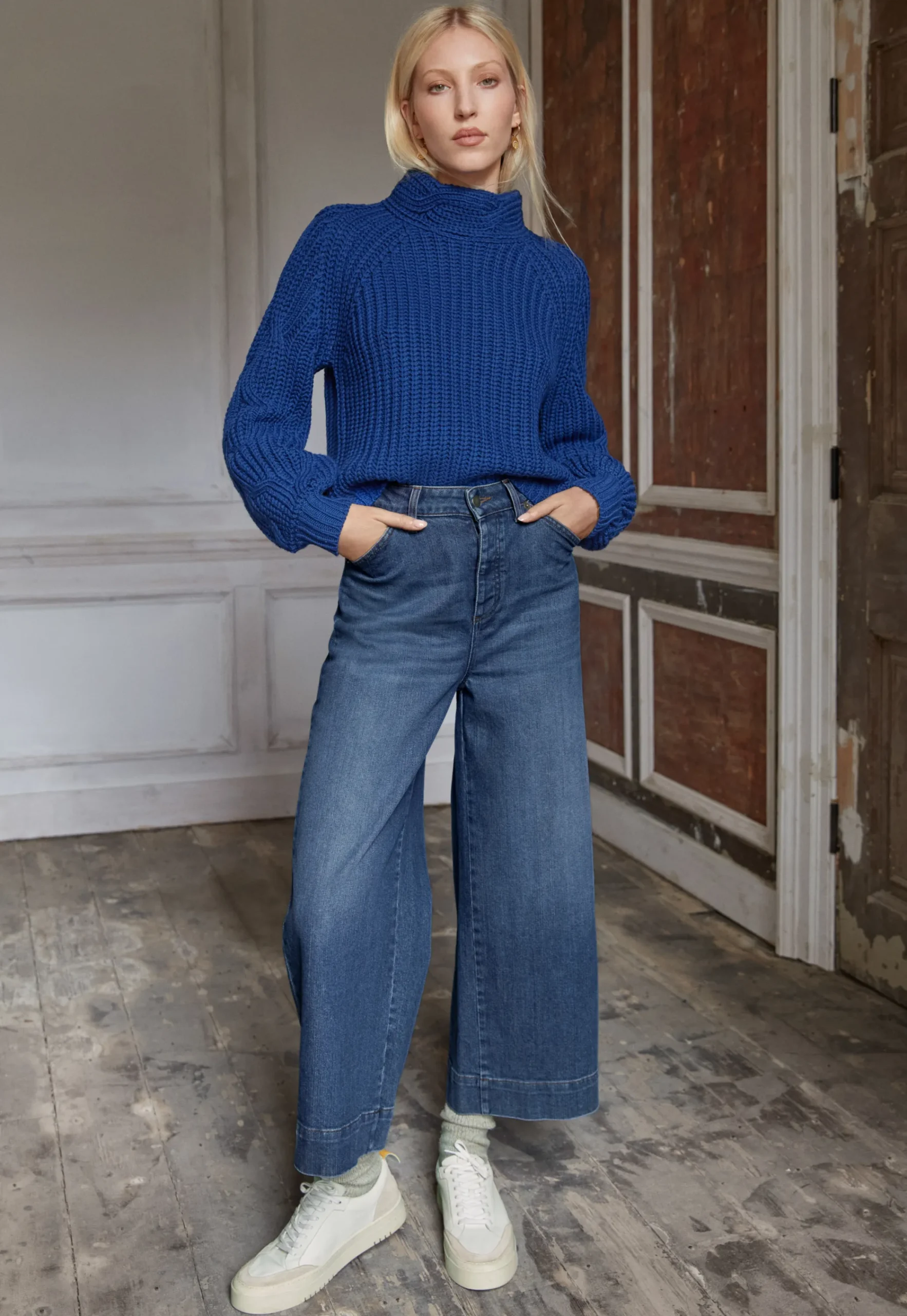 Cable-Knit Sweater*Wrap London Best