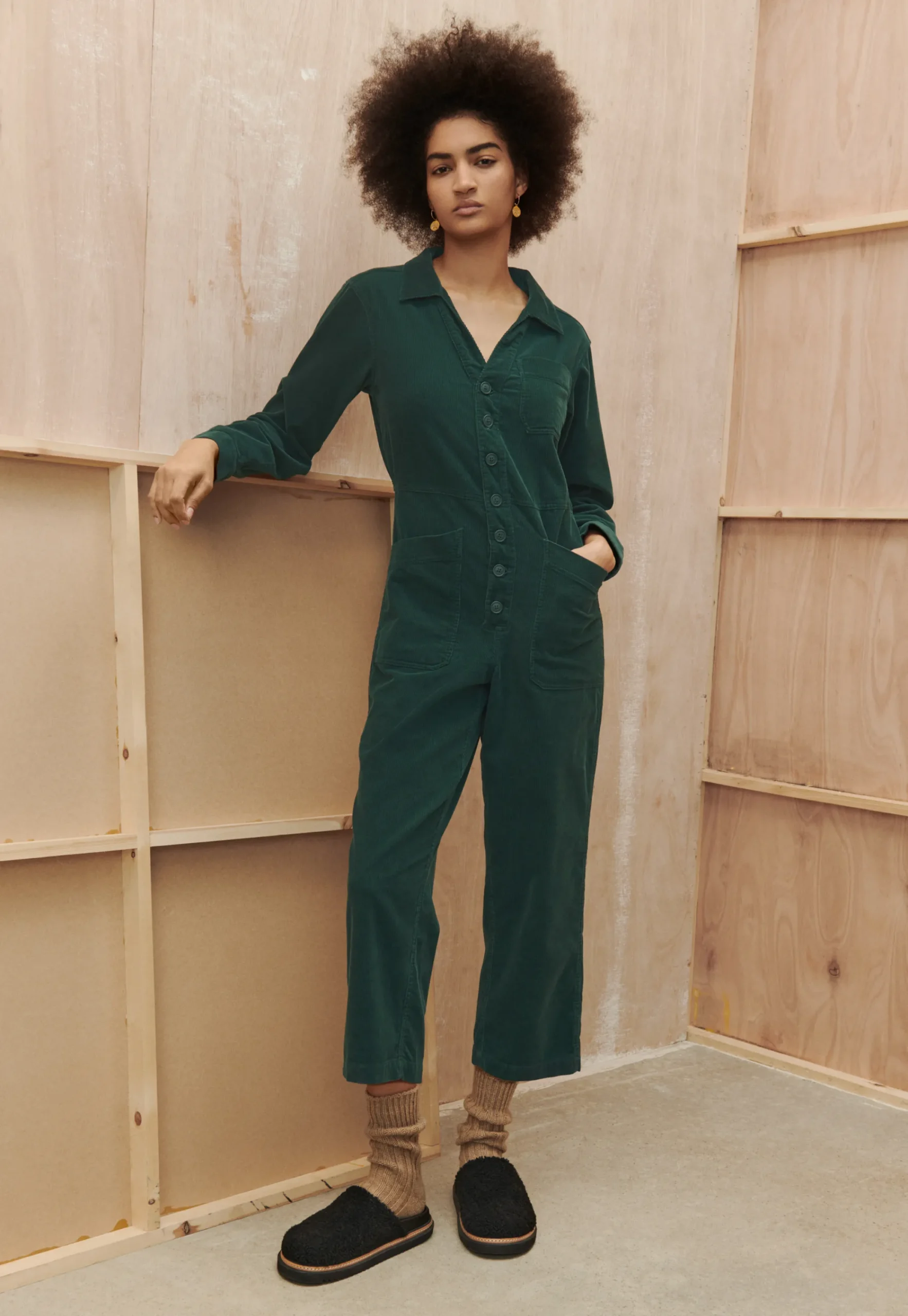 Cord Jumpsuit*Wrap London Clearance