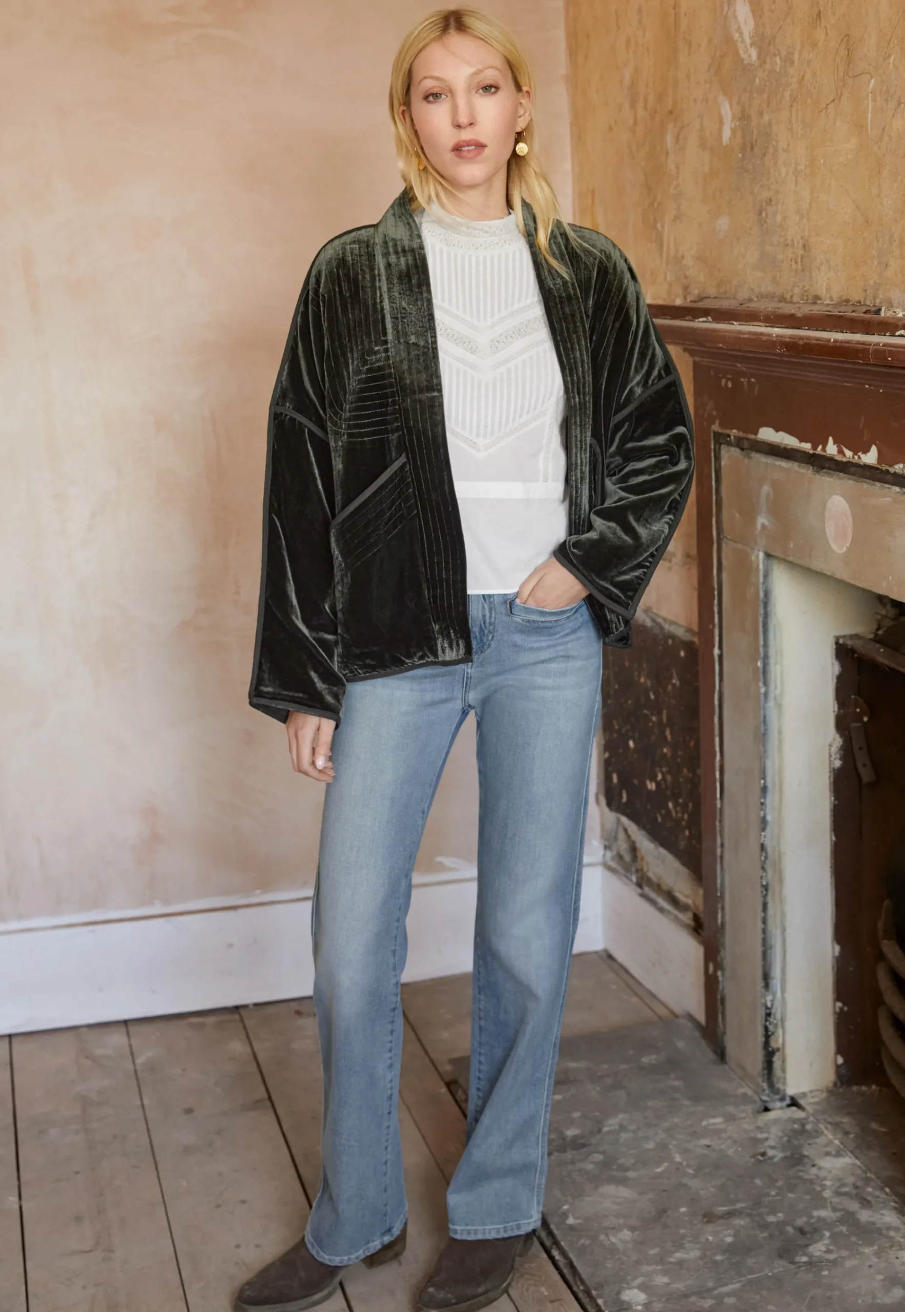 Cropped Quilted Jacket*Wrap London Hot