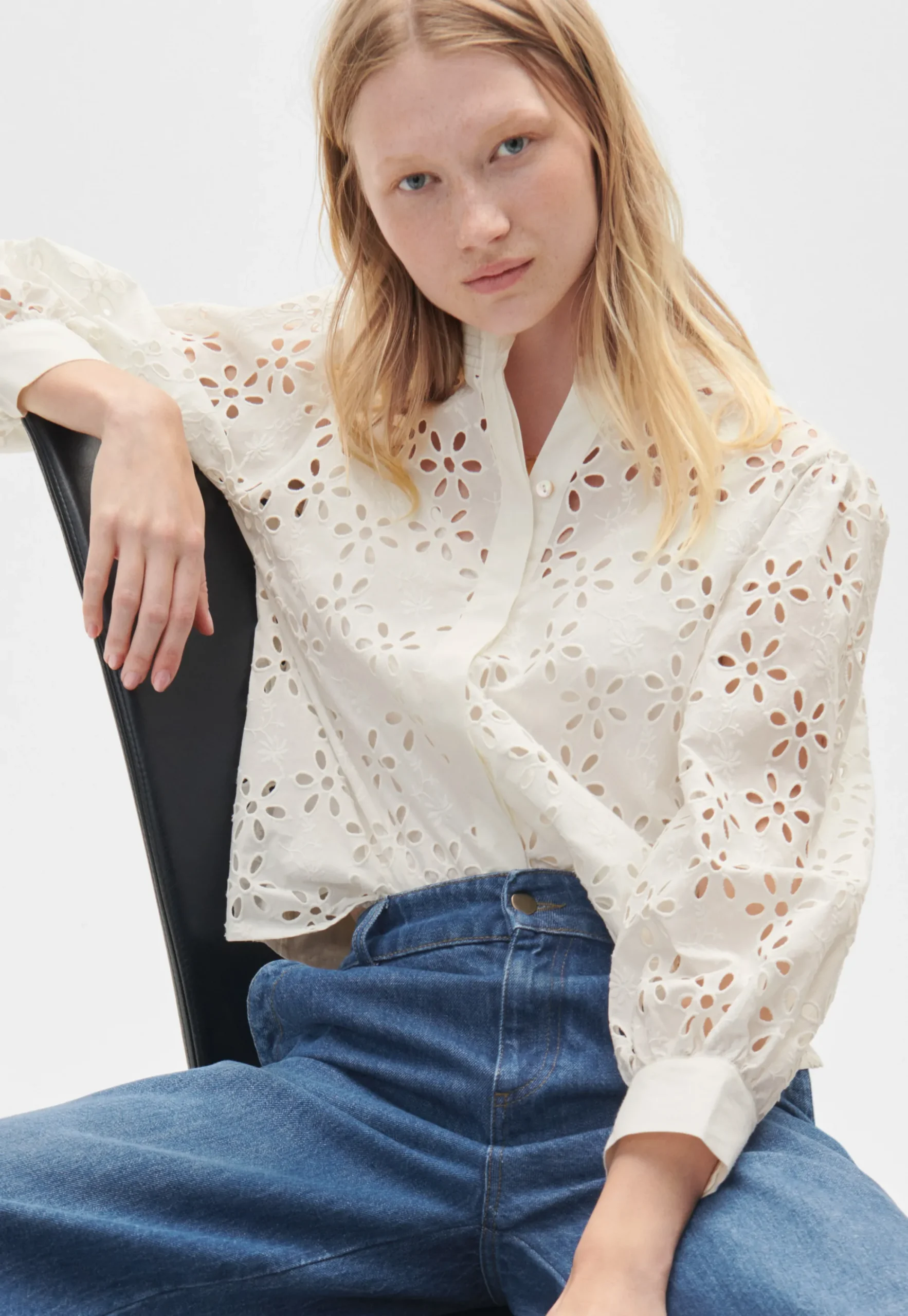 Cutwork Blouse*Wrap London Clearance