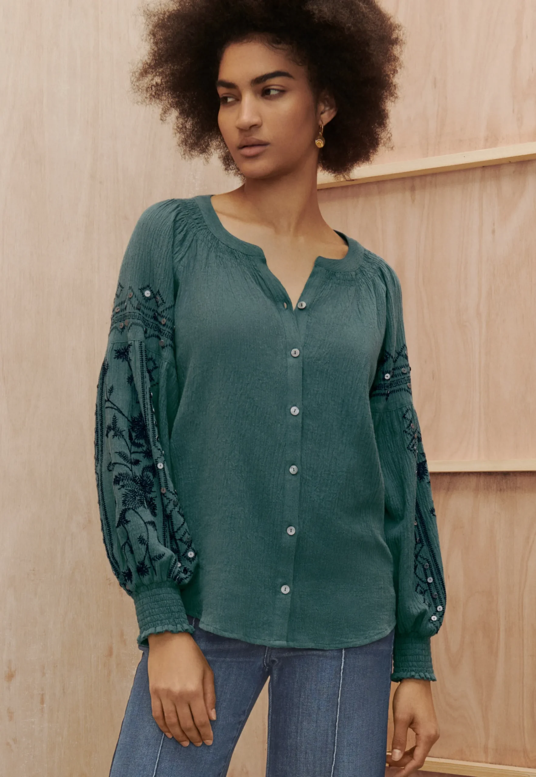 Embroidered Blouse*Wrap London Sale