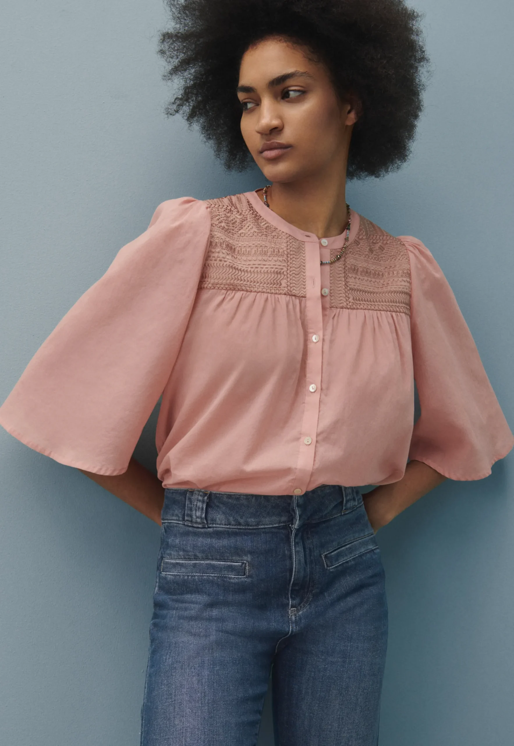 Embroidered Blouse*Wrap London Sale