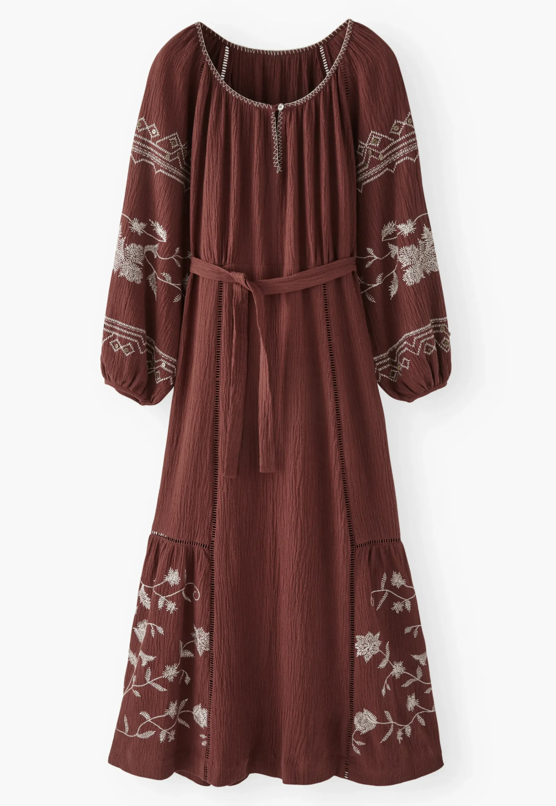 Embroidered Maxi-Dress*Wrap London Cheap