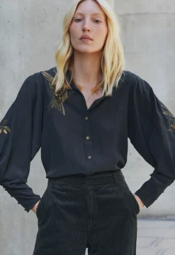 Embroidered Shirt*Wrap London Cheap