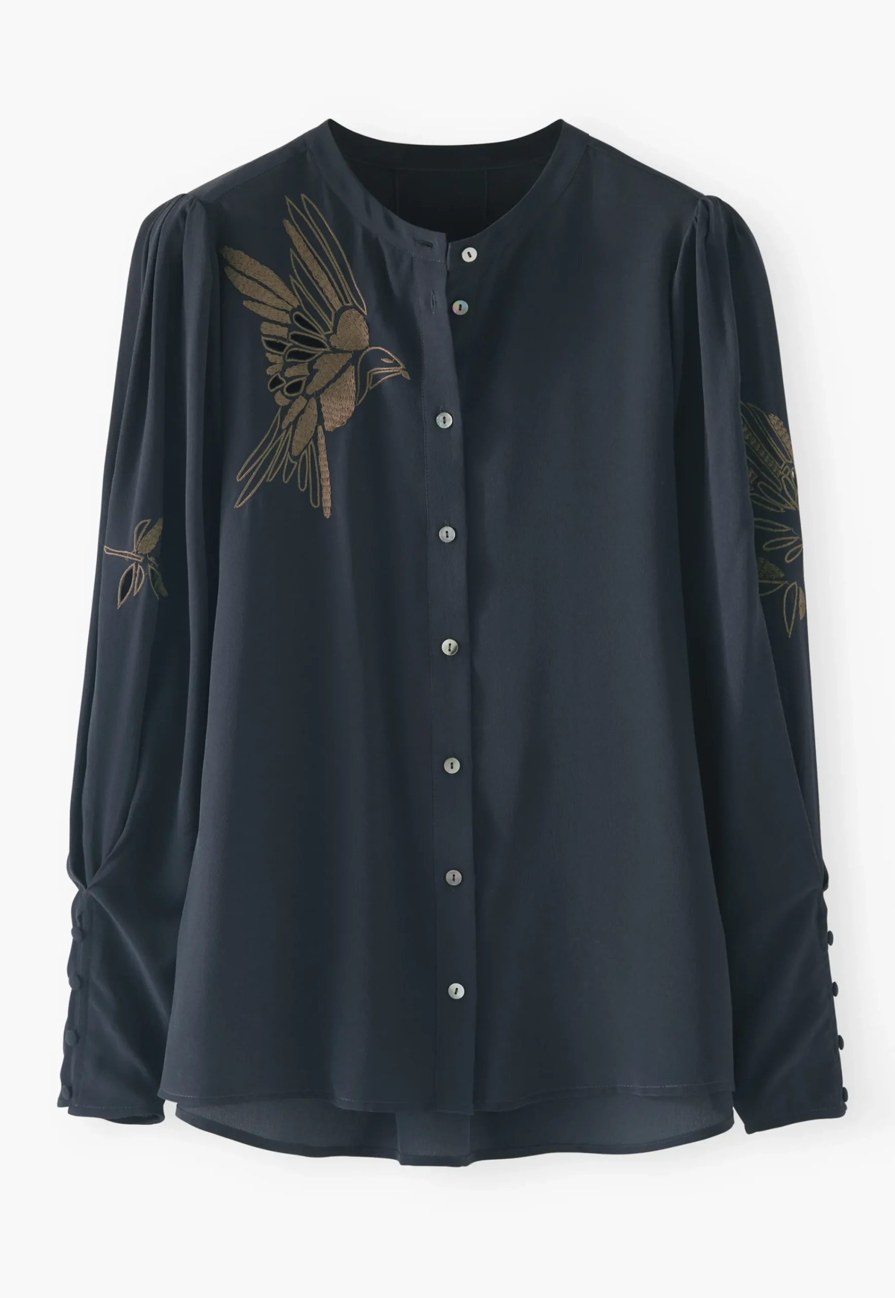 Embroidered Shirt*Wrap London Cheap