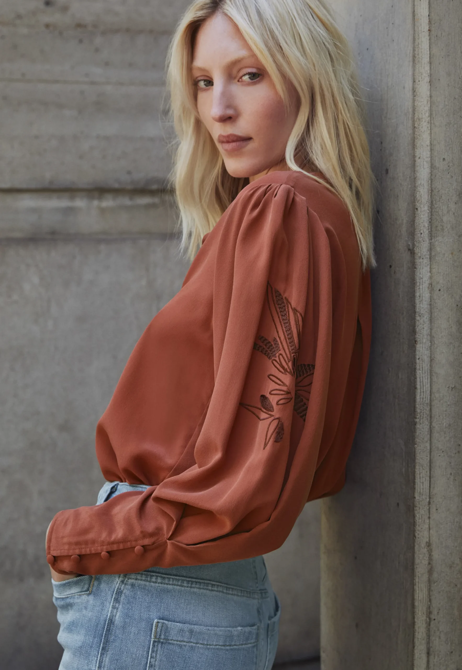 Embroidered Shirt*Wrap London Cheap