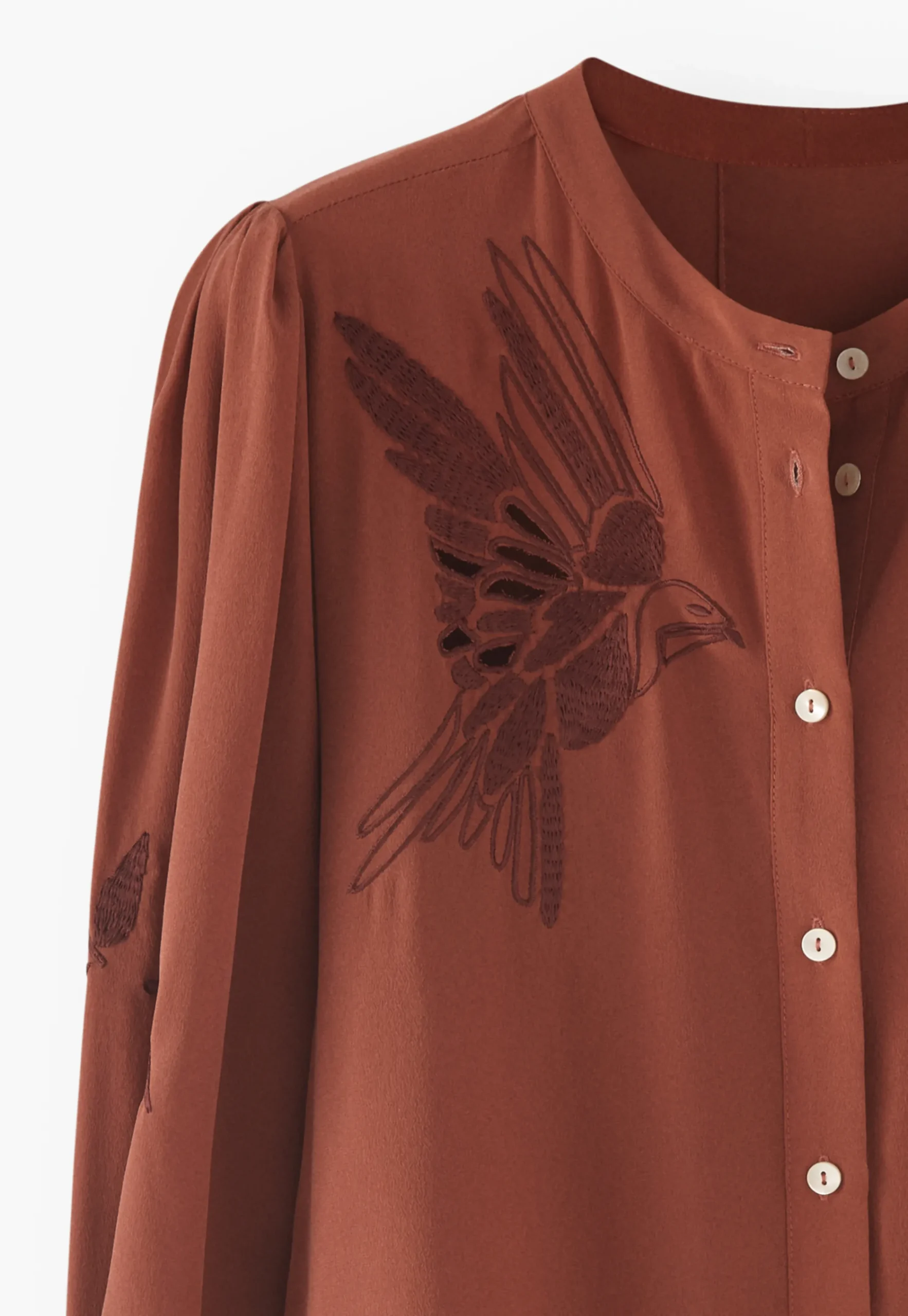 Embroidered Shirt*Wrap London Cheap