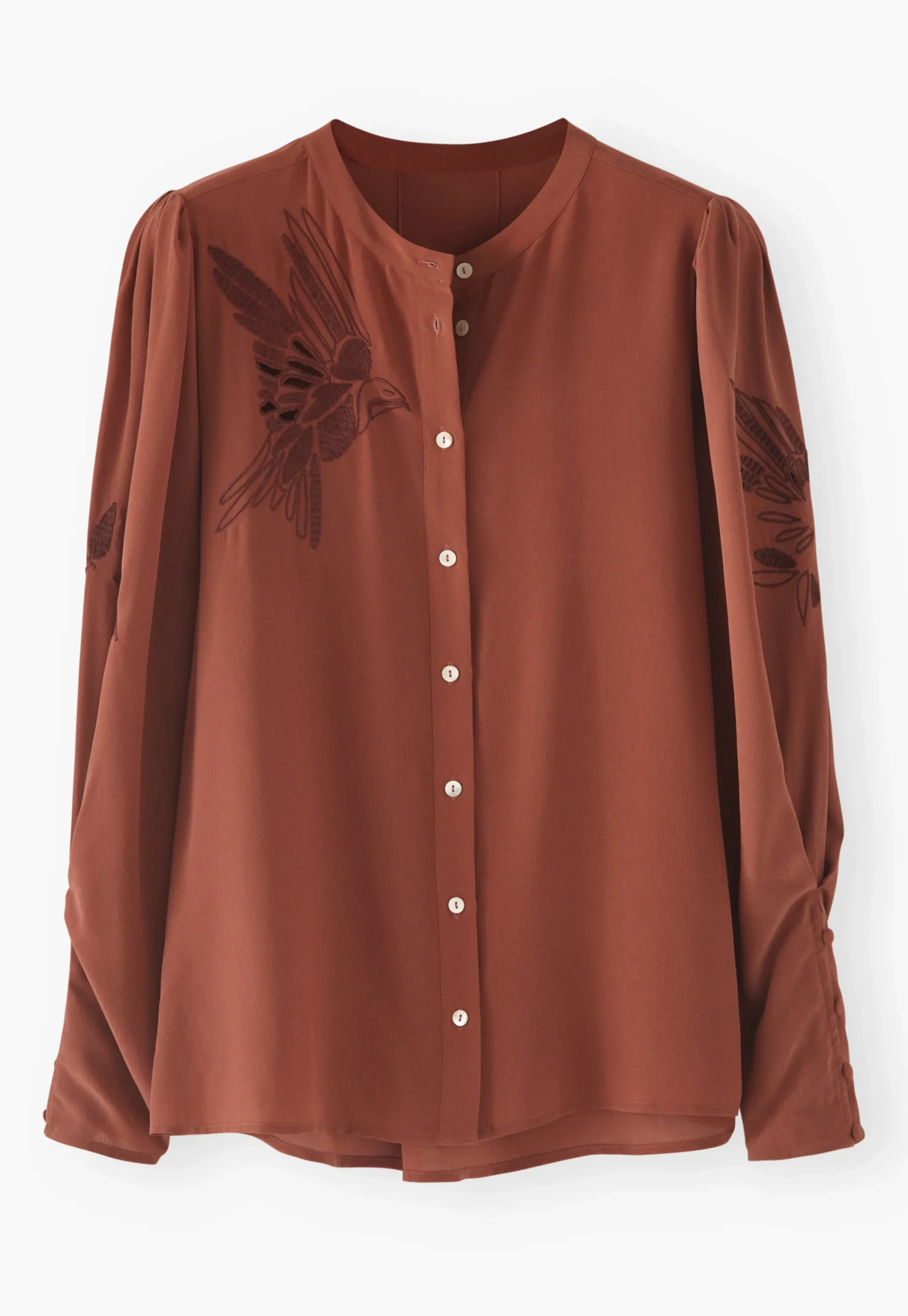 Embroidered Shirt*Wrap London Cheap