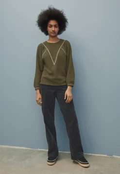 Embroidered Sweatshirt*Wrap London Clearance