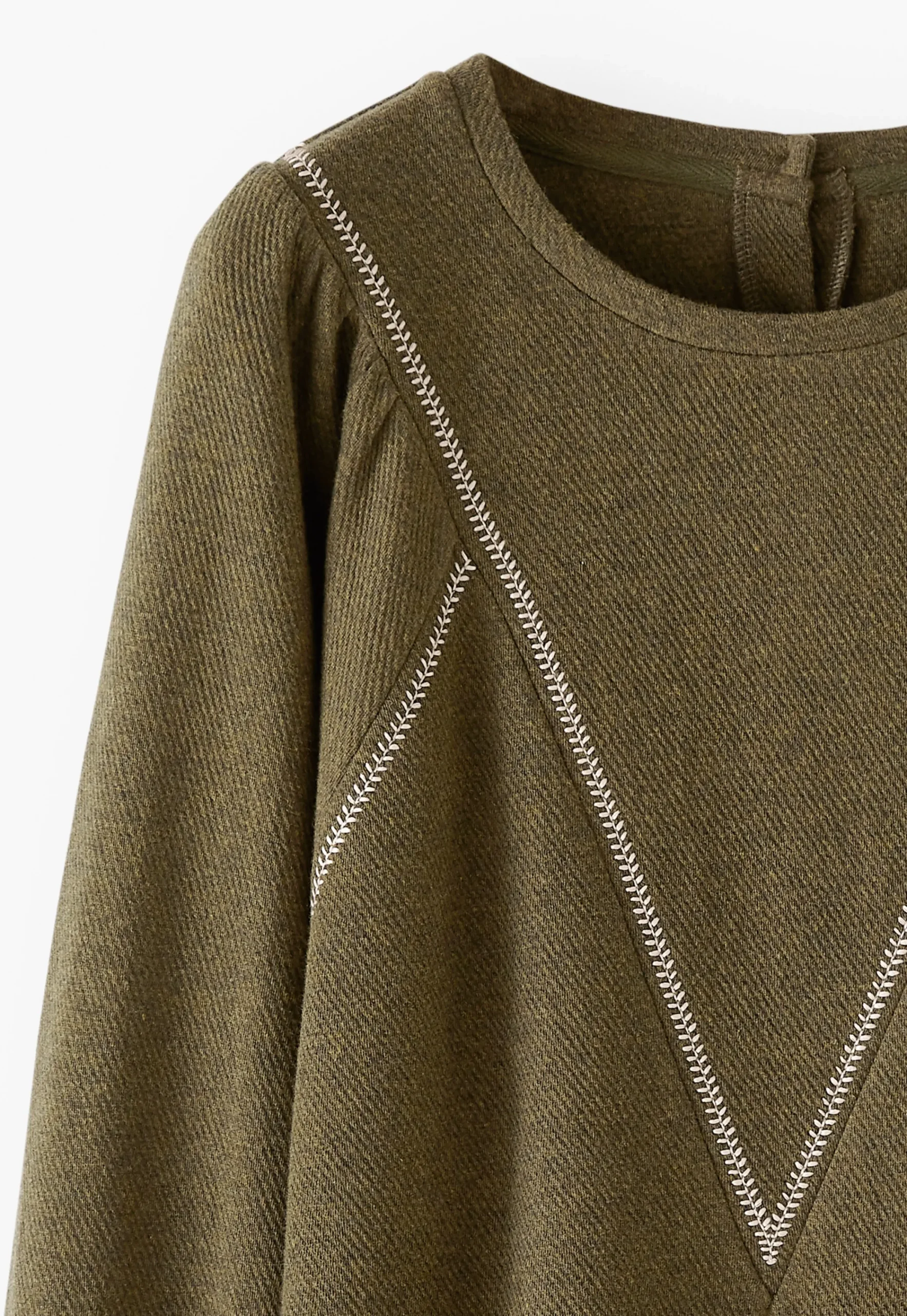 Embroidered Sweatshirt*Wrap London Clearance
