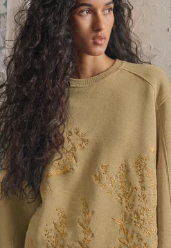 Embroidered Sweatshirt*Wrap London Cheap