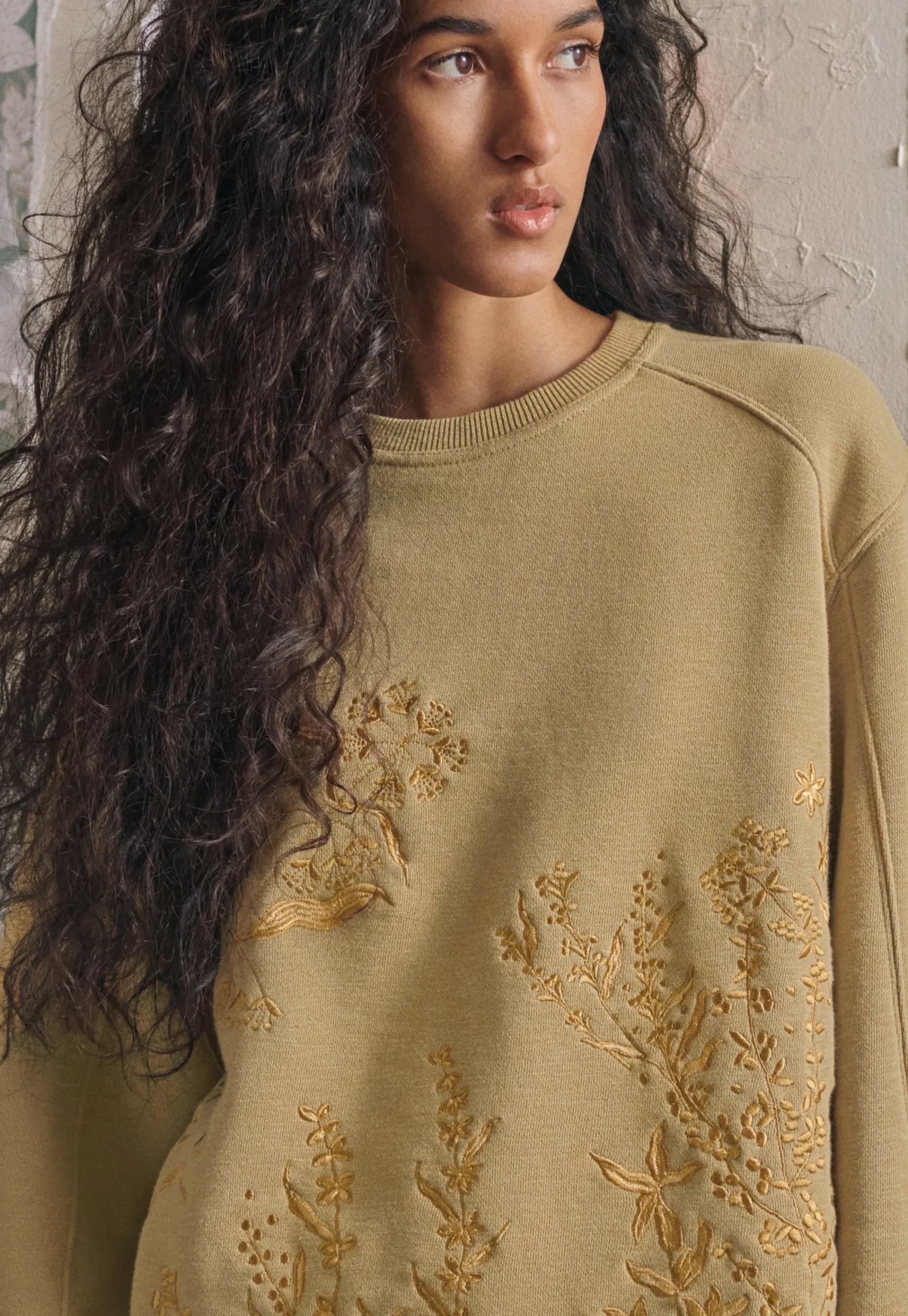 Embroidered Sweatshirt*Wrap London Cheap