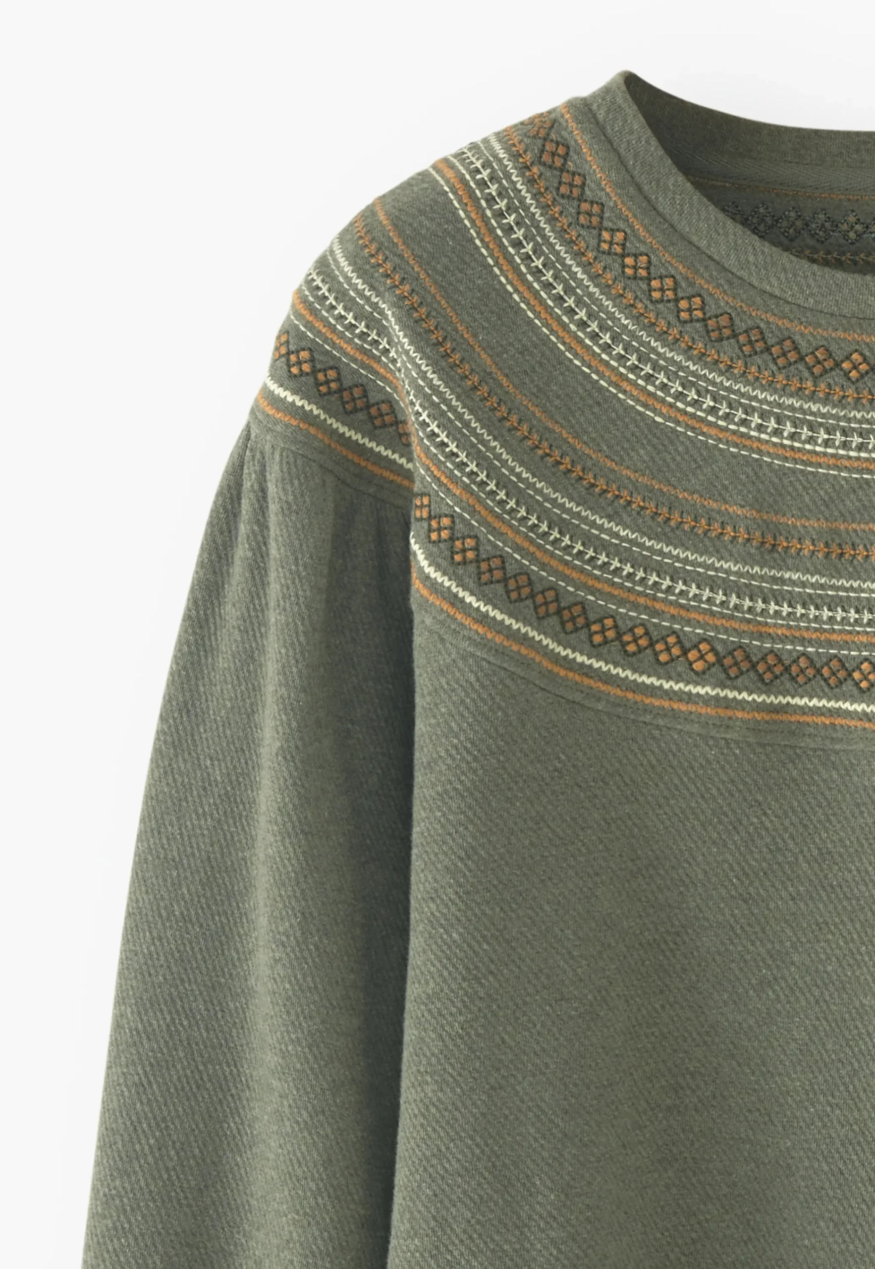 Embroidered Sweatshirt*Wrap London Discount