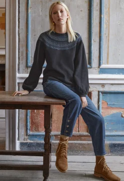 Embroidered Sweatshirt*Wrap London Discount