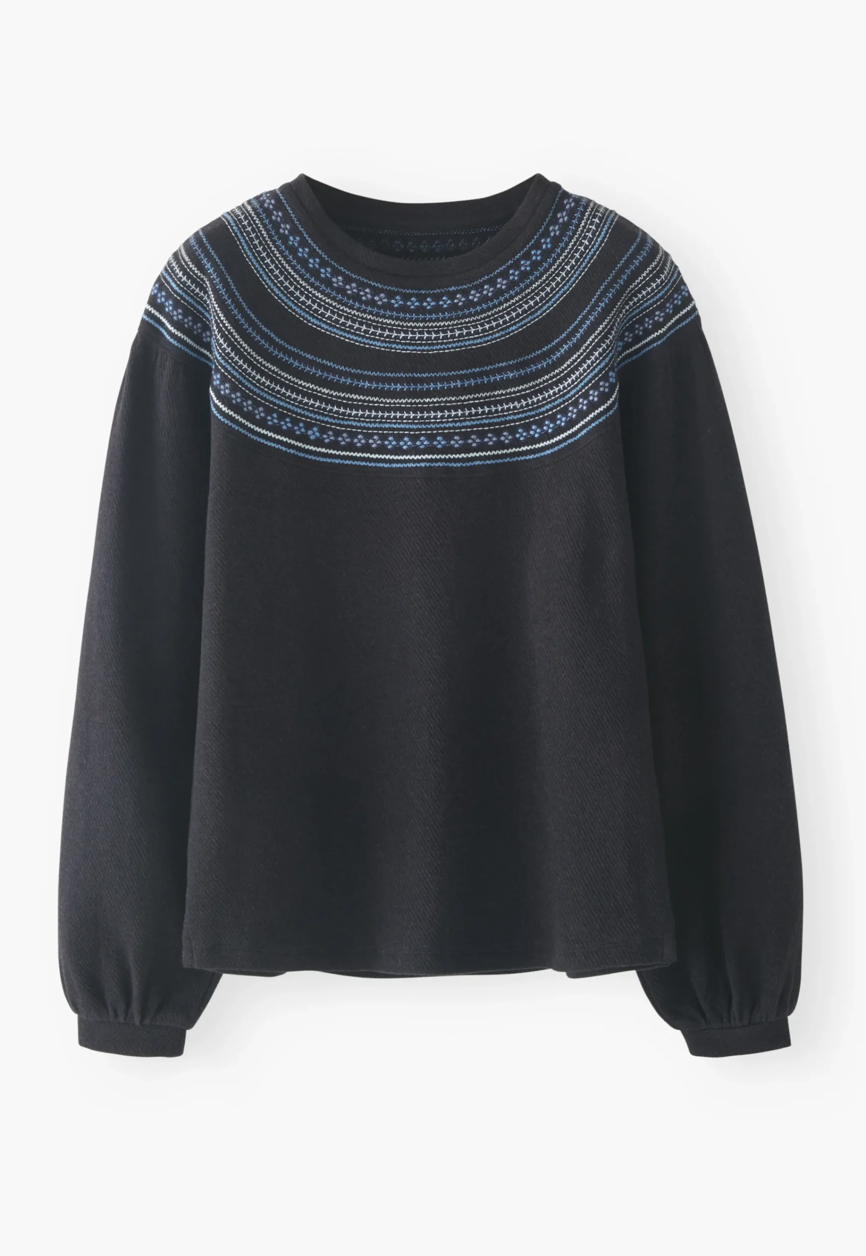 Embroidered Sweatshirt*Wrap London Discount