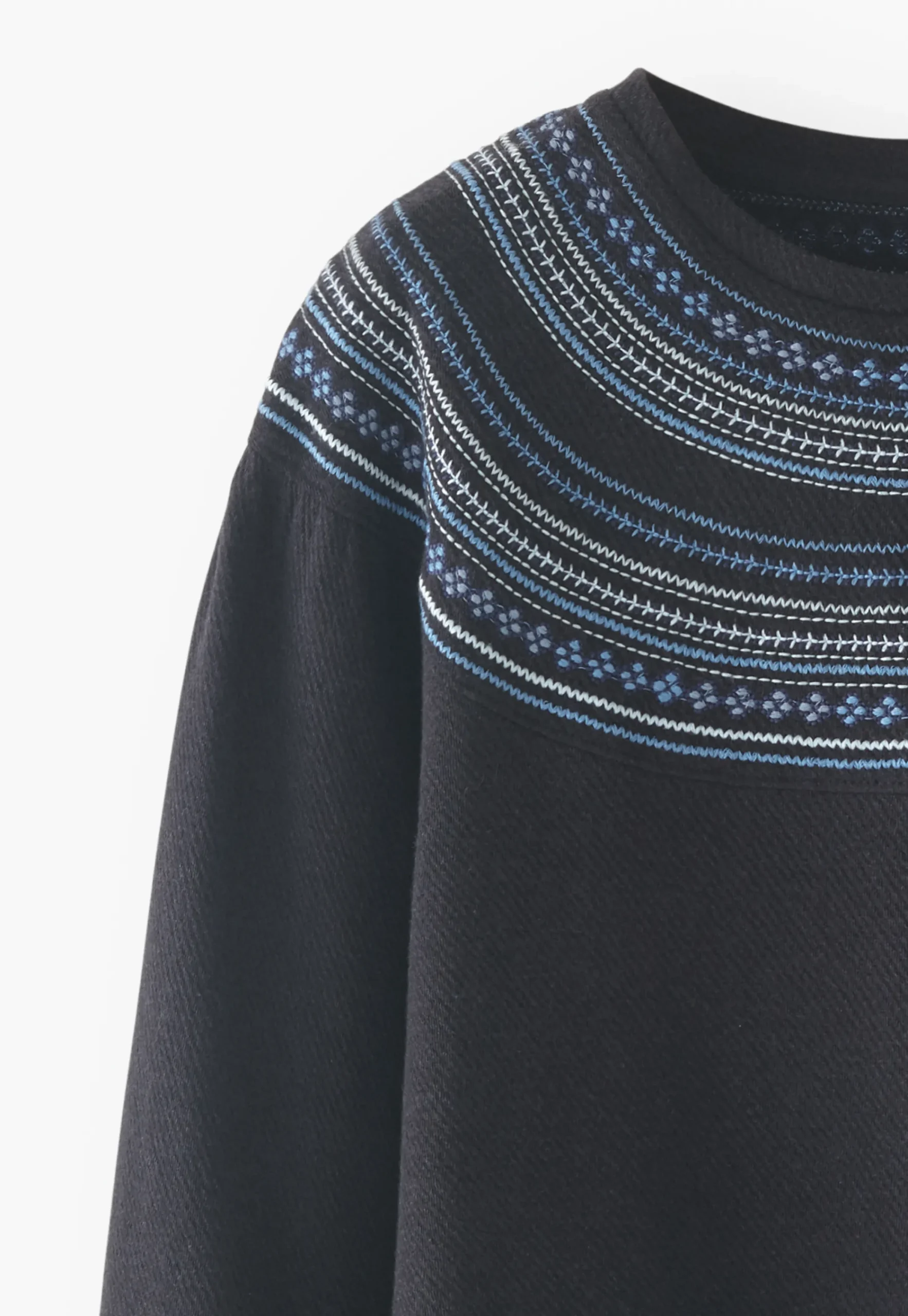 Embroidered Sweatshirt*Wrap London Discount