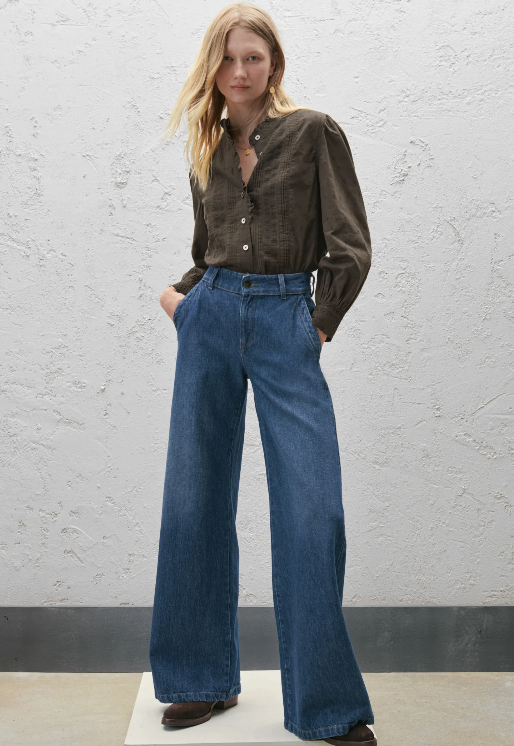 Full Length Wide-Leg Jeans*Wrap London Outlet