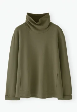 Funnel-Neck Sweatshirt*Wrap London Hot