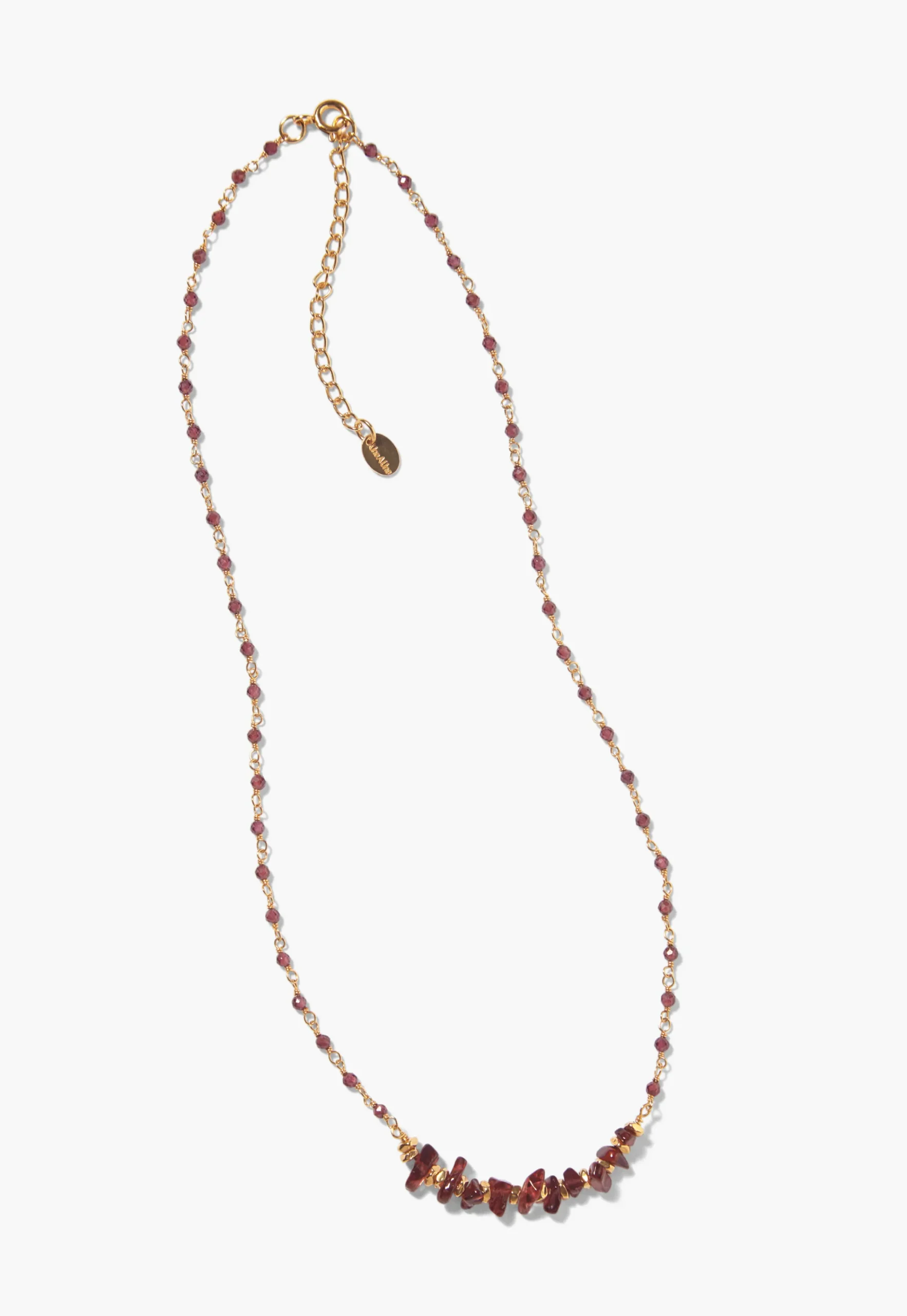Garnet Beaded Necklace*Wrap London Outlet