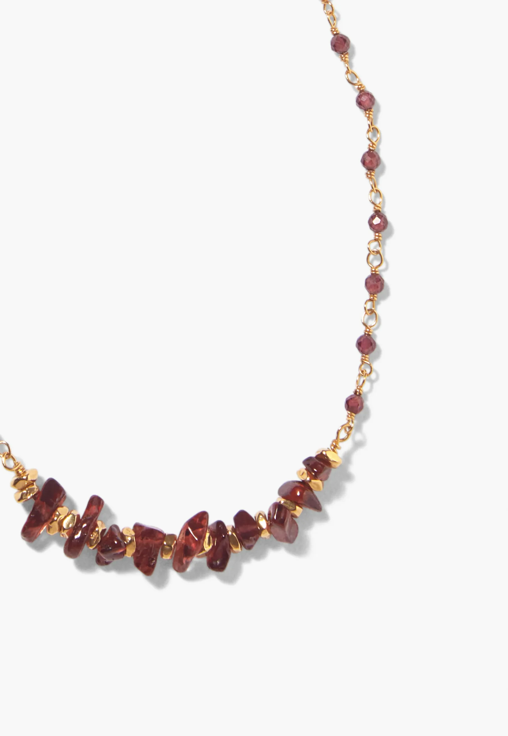 Garnet Beaded Necklace*Wrap London Outlet