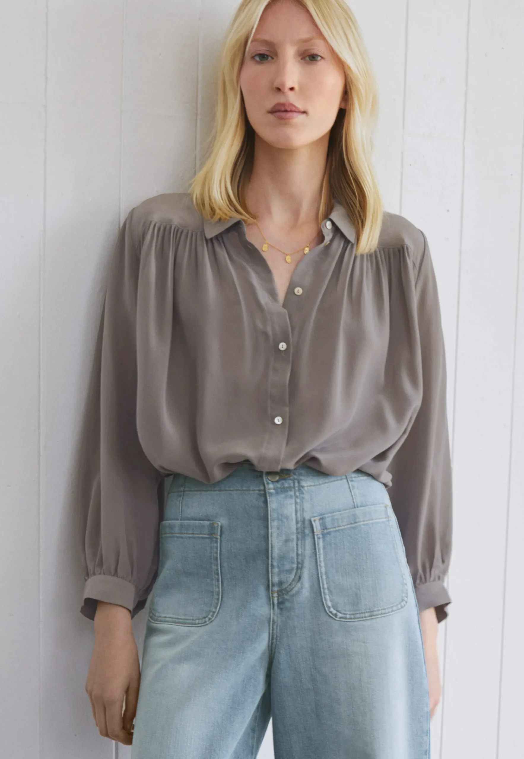 Gathered Blouse*Wrap London New