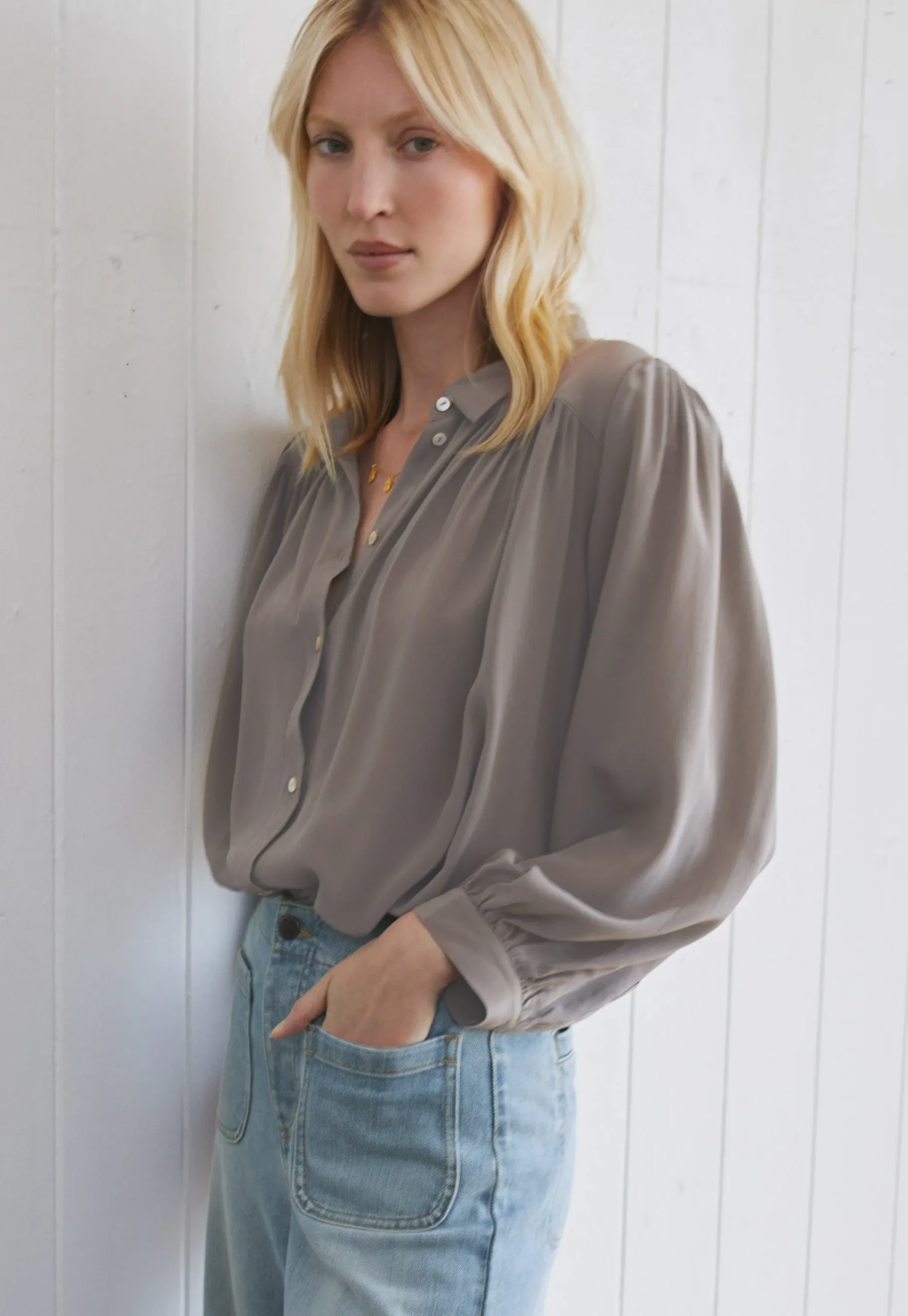 Gathered Blouse*Wrap London New