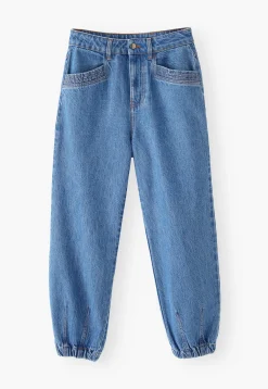 Gathered-Cuff Jeans*Wrap London Shop