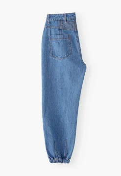 Gathered-Cuff Jeans*Wrap London Shop