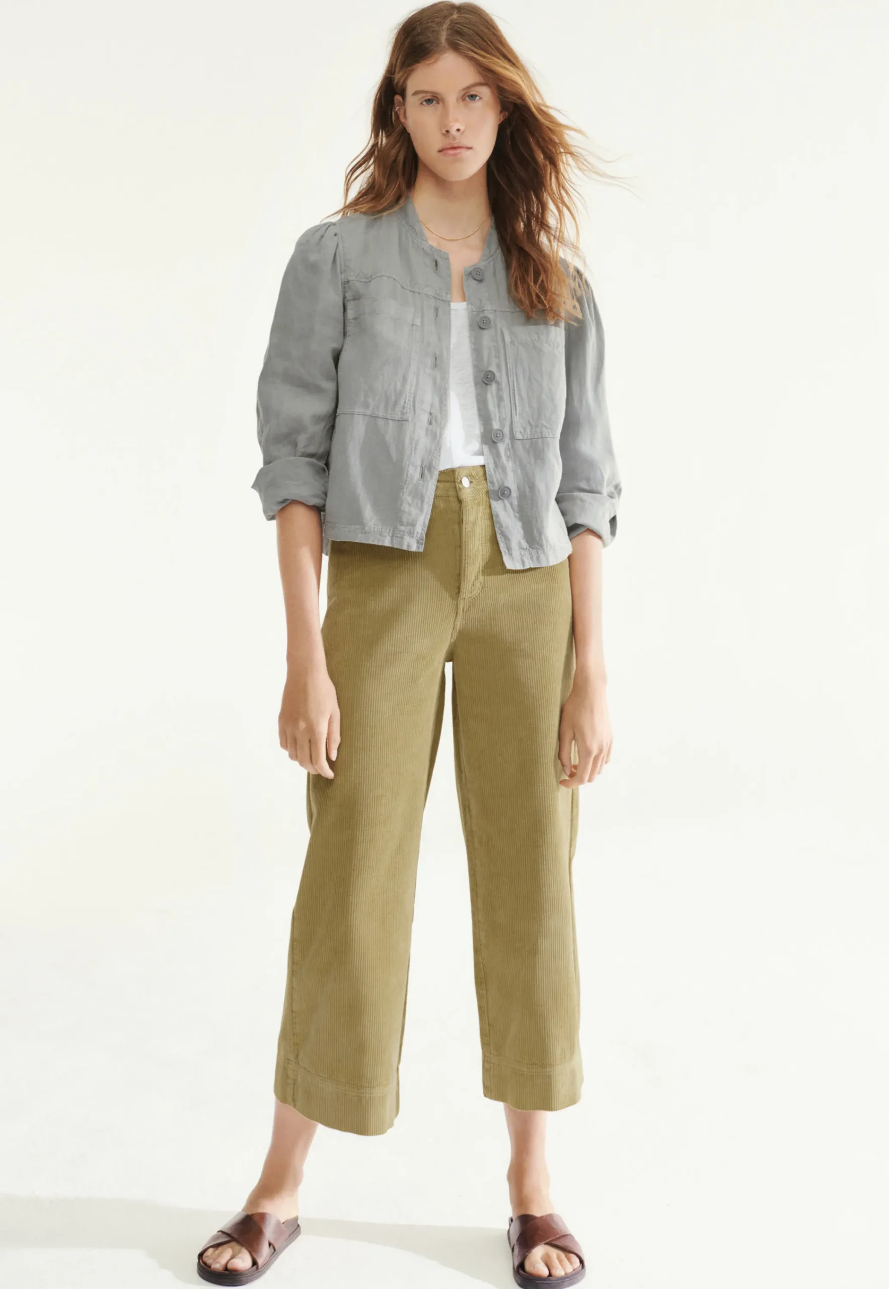 Gathered-Sleeve Jacket*Wrap London Cheap