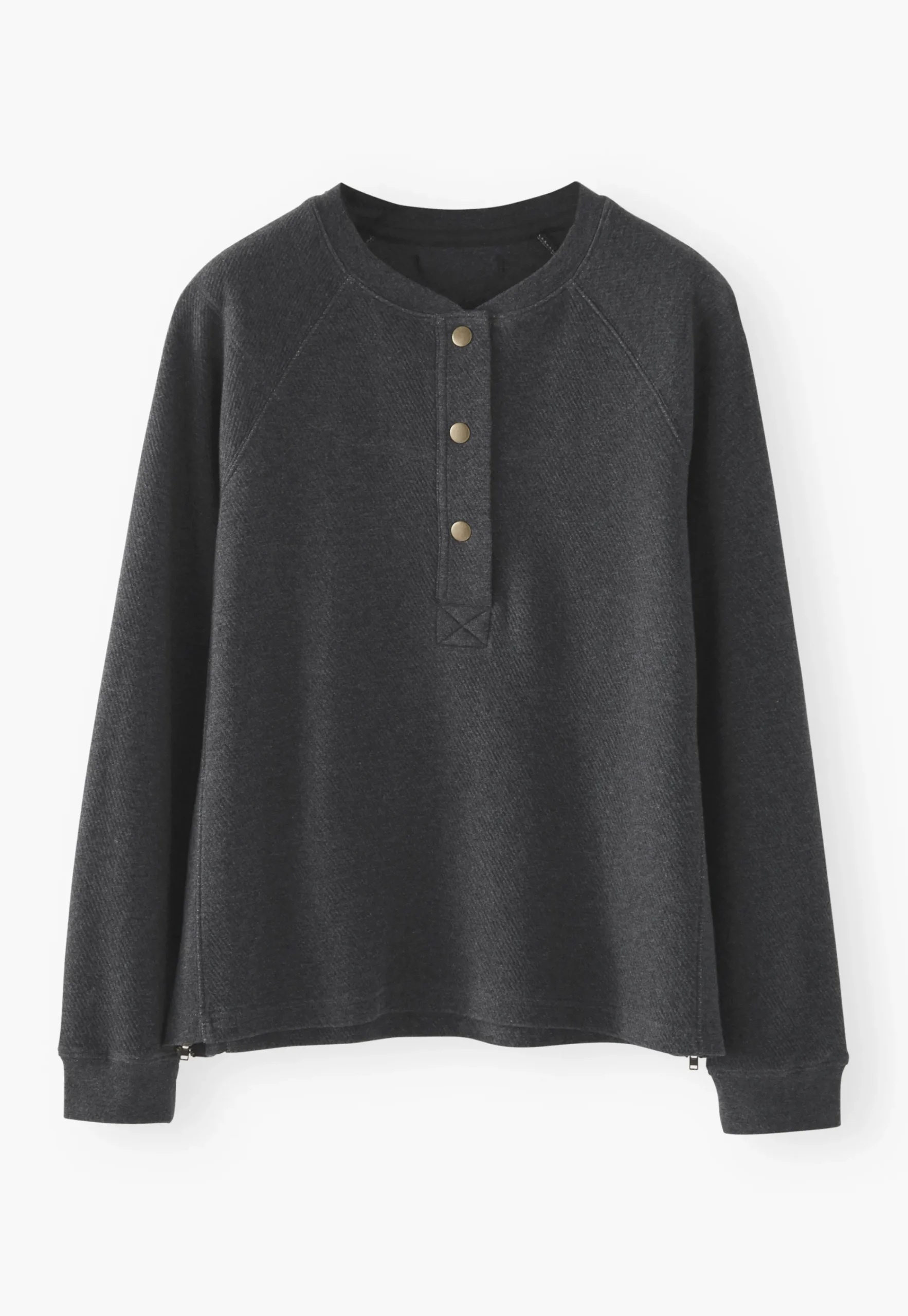 Half-Placket Sweatshirt*Wrap London Hot