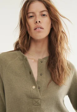 Half-Placket Sweatshirt*Wrap London Hot