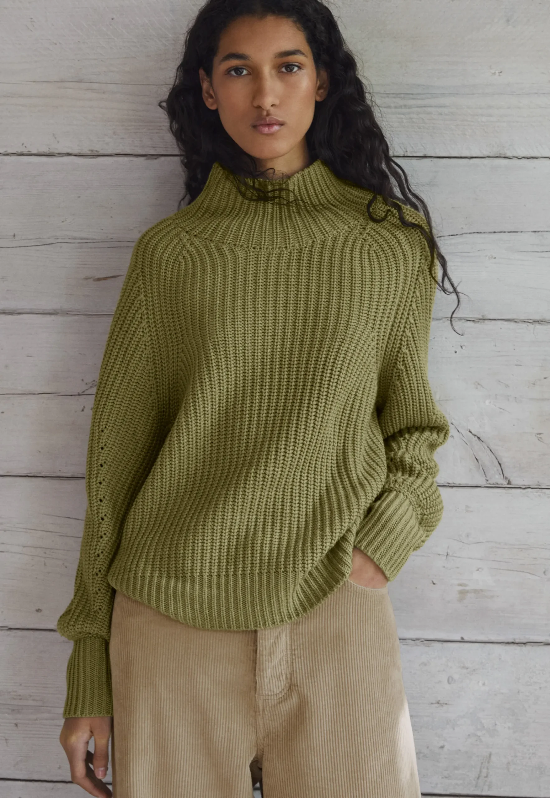 High-Neck Sweater*Wrap London Sale