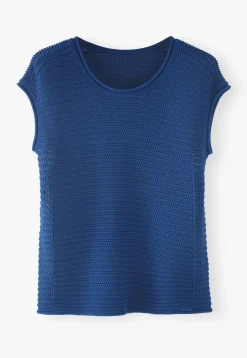 Knitted Mesh-Stitch Top*Wrap London Best Sale