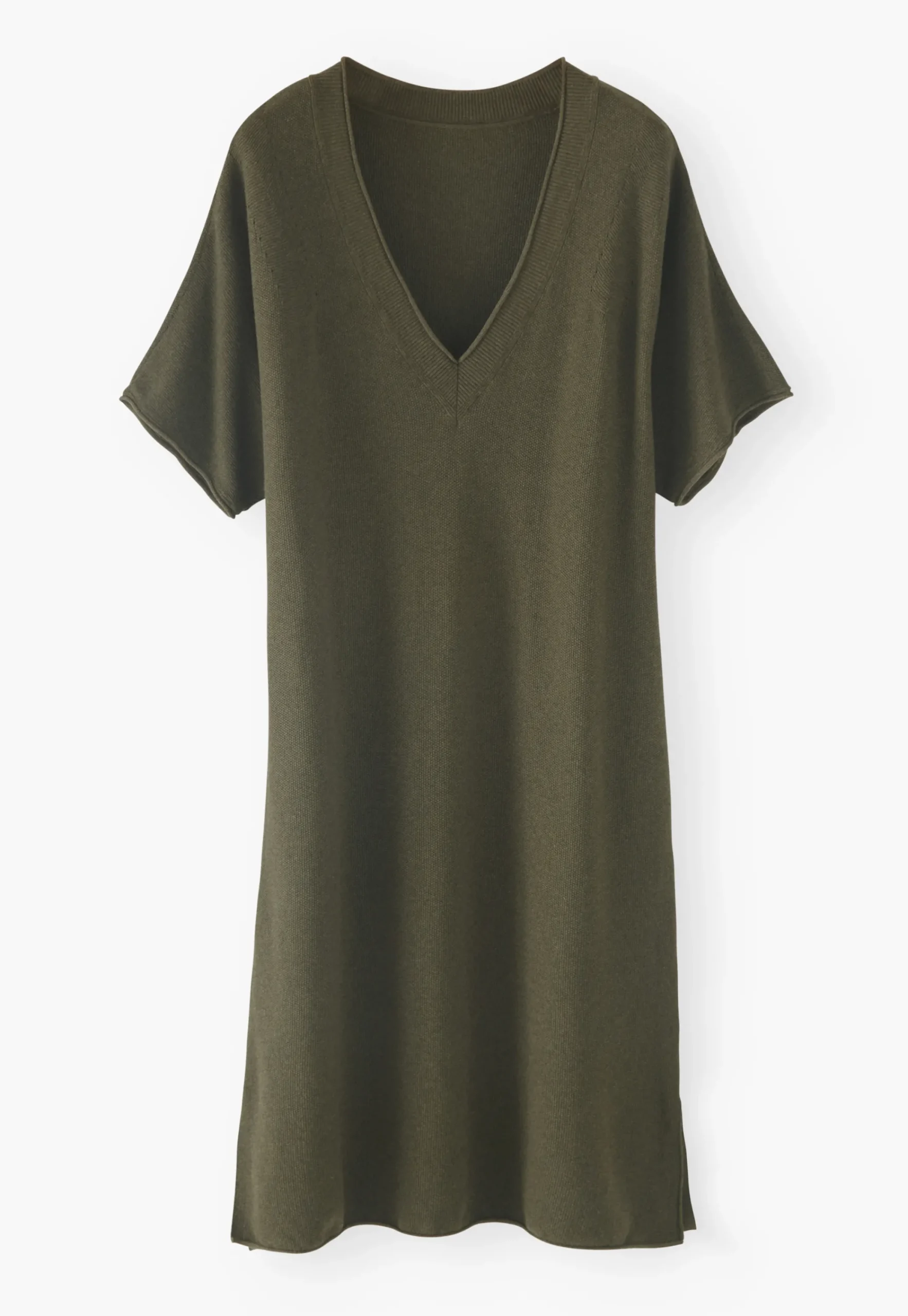Knitted V-Neck Dress*Wrap London Cheap