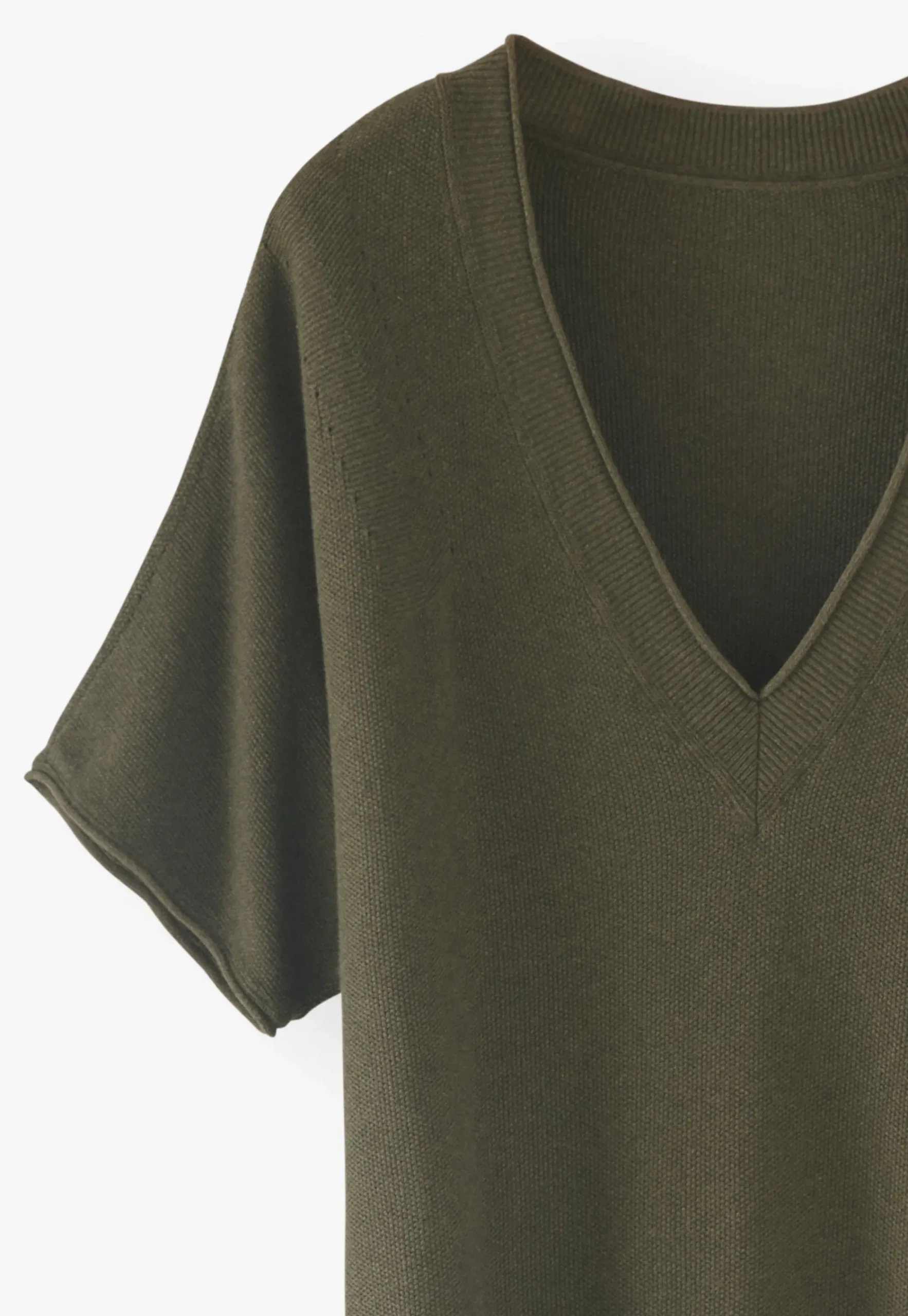 Knitted V-Neck Dress*Wrap London Cheap