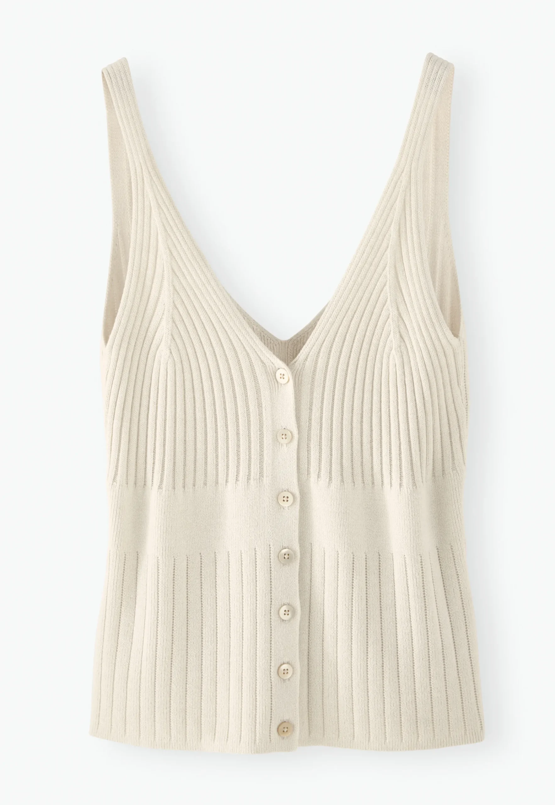 Knitted-Rib Vest*Wrap London Cheap