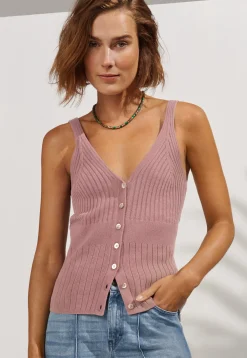 Knitted-Rib Vest*Wrap London Sale