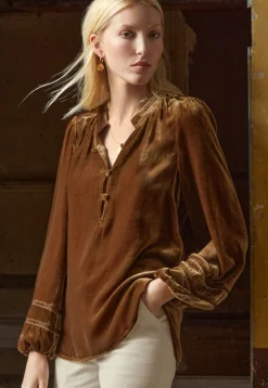 Lace-Sleeve Blouse*Wrap London Fashion