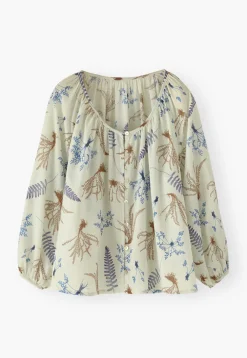Leaf-Print Blouse*Wrap London Cheap