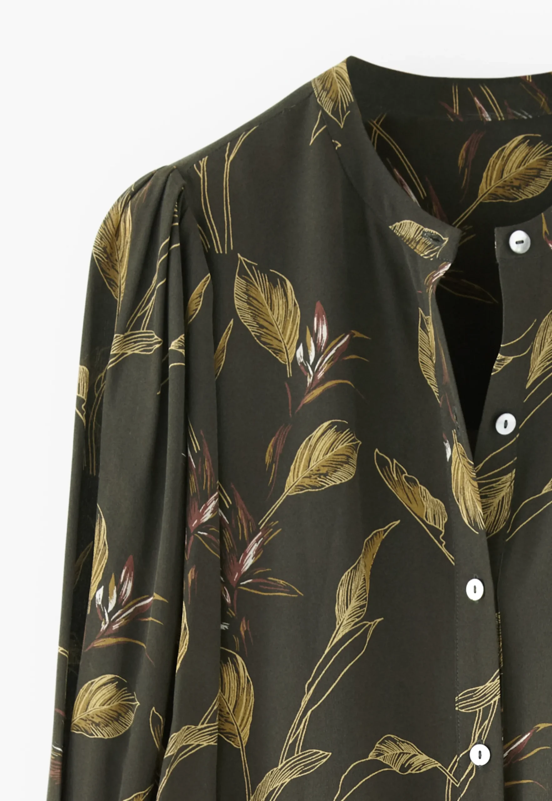 Leaf-Print Dress*Wrap London Store