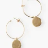Moons-And-Stars Pendant Hoop Earrings*Wrap London Shop