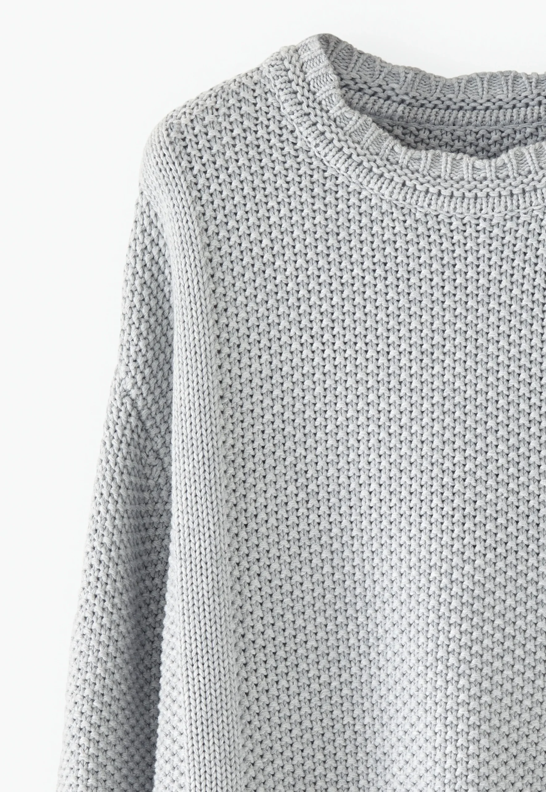 Moss-Stitch Sweater*Wrap London Hot