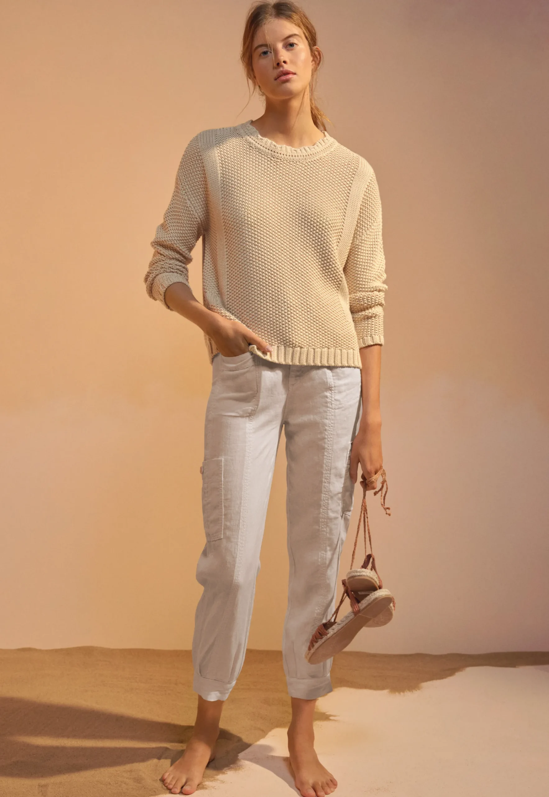 Moss-Stitch Sweater*Wrap London Store