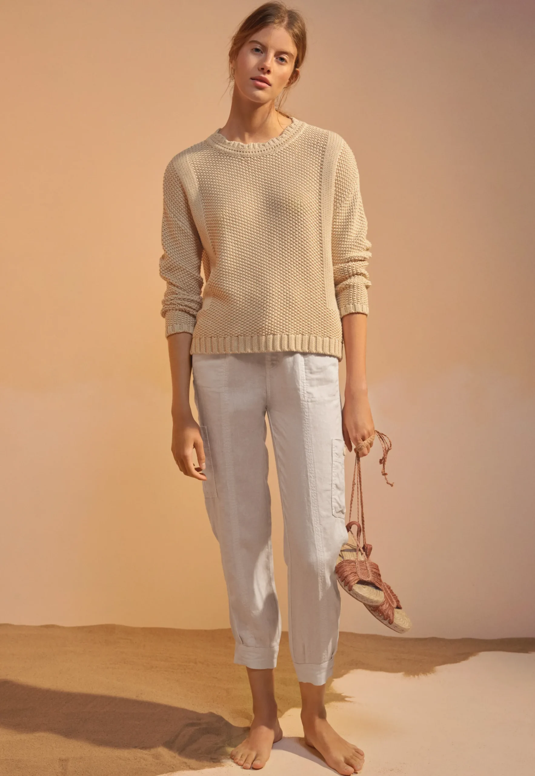 Moss-Stitch Sweater*Wrap London Store