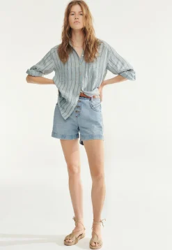 Oversized Striped Shirt*Wrap London Discount