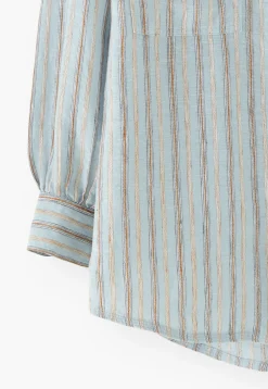 Oversized Striped Shirt*Wrap London Discount