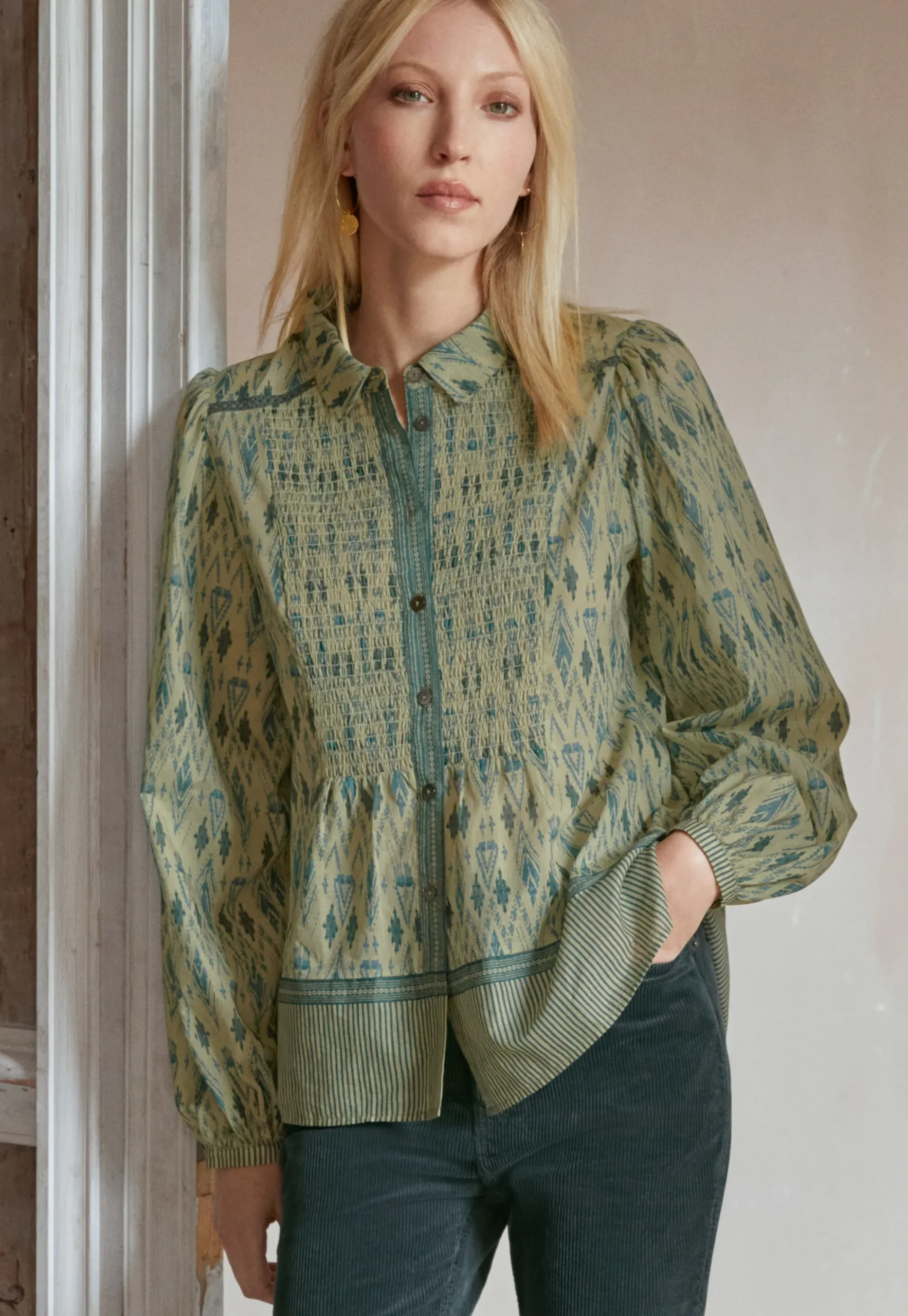 Printed Blouse*Wrap London Online