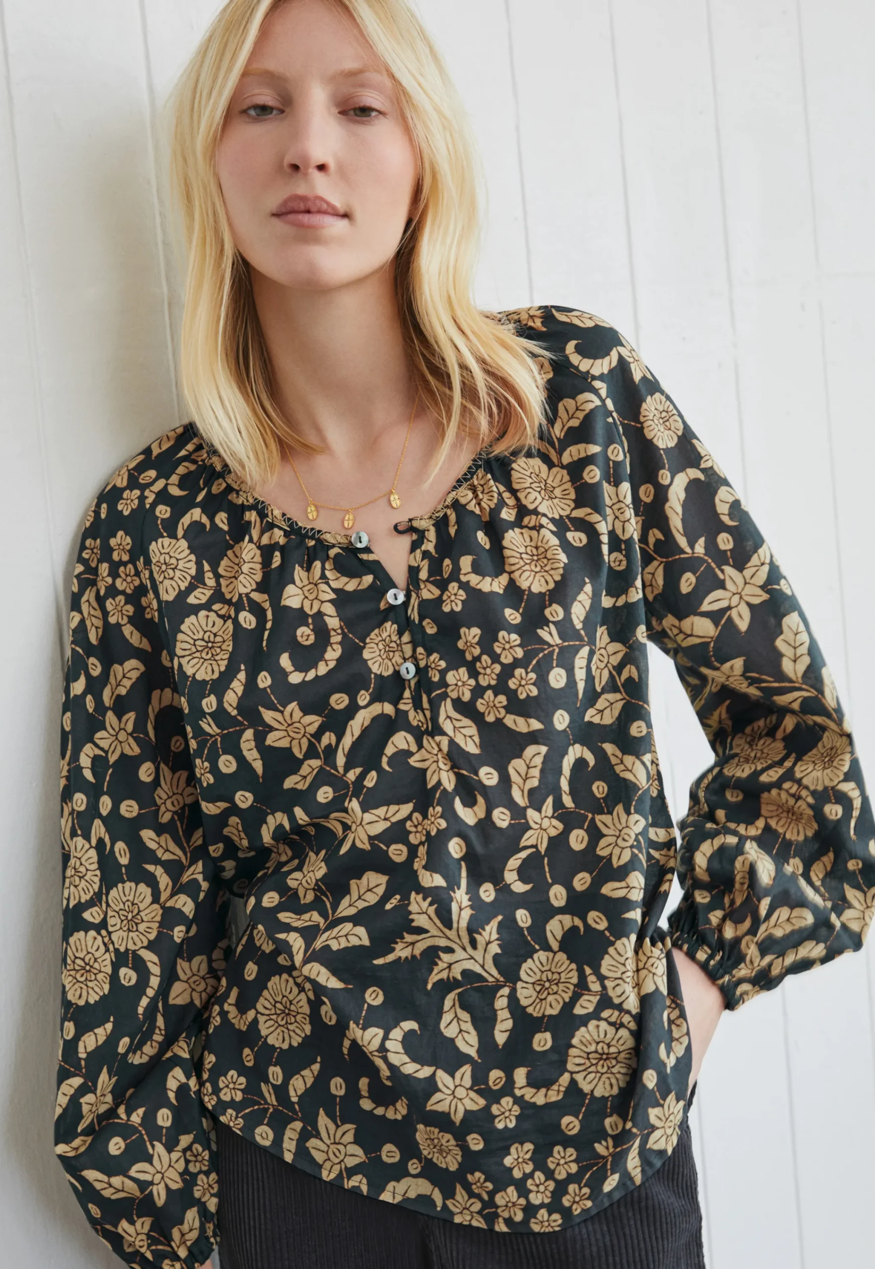 Printed Blouse*Wrap London Cheap
